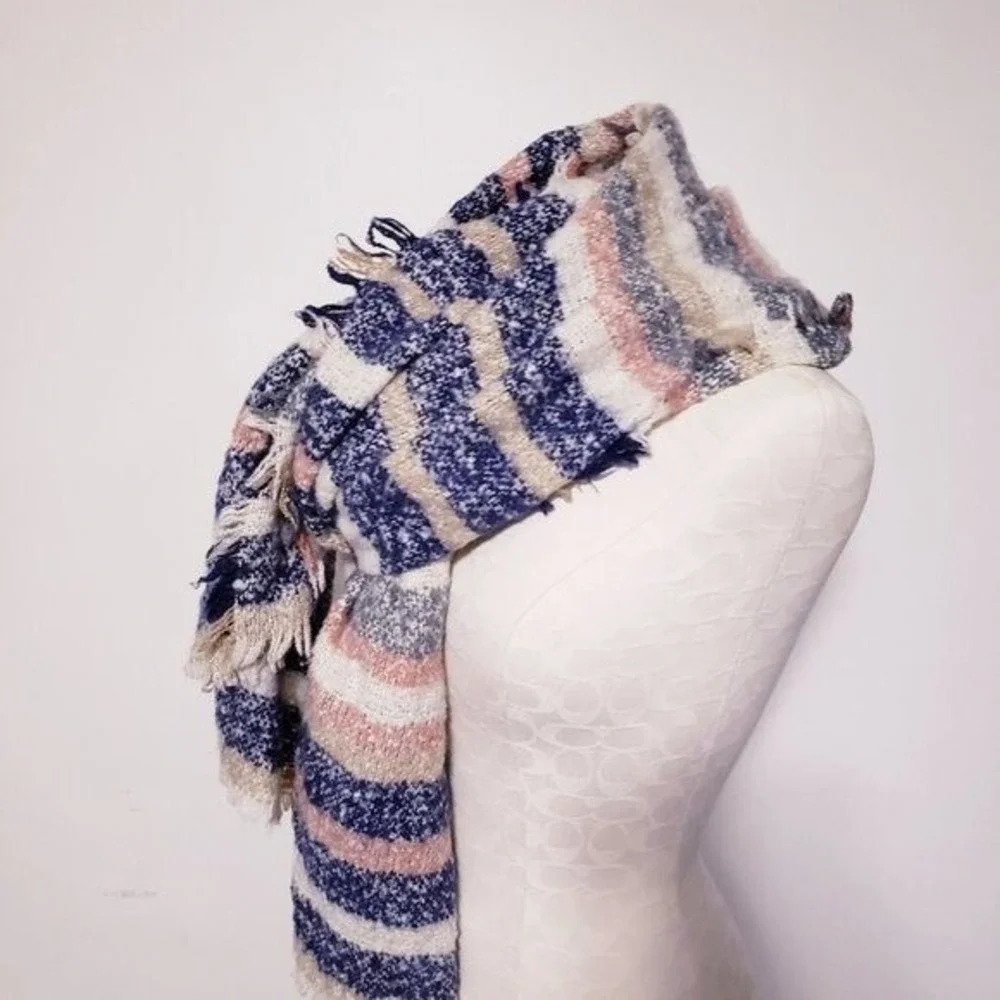 UNBRANDED‎ Neutrals Striped Scarf Women's One Size